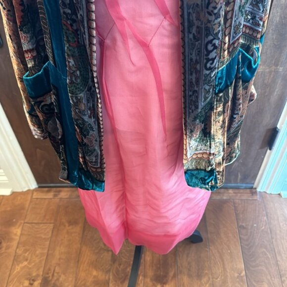 Johnny Was Velvet Multi Colored Cardigan - Picture 3 of 15